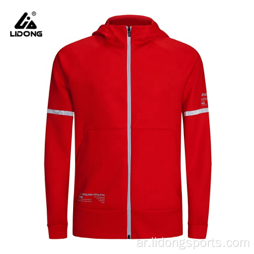 شعار مخصص للجنسين الرياضية الكاملة zip up hoodie